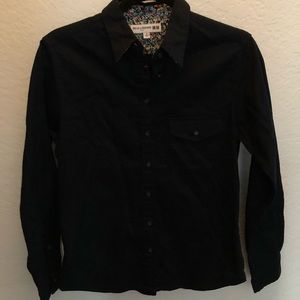 Uniqlo navy blue button up